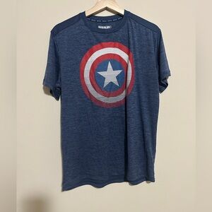 🩷 Marvel Men's Navy Captain America Shield Tee